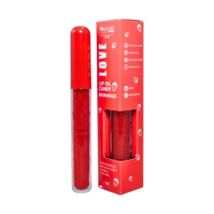 Gloss Labial Lip Oil Candy Max Love Hidratante Vermelho 600 Morango 5ml